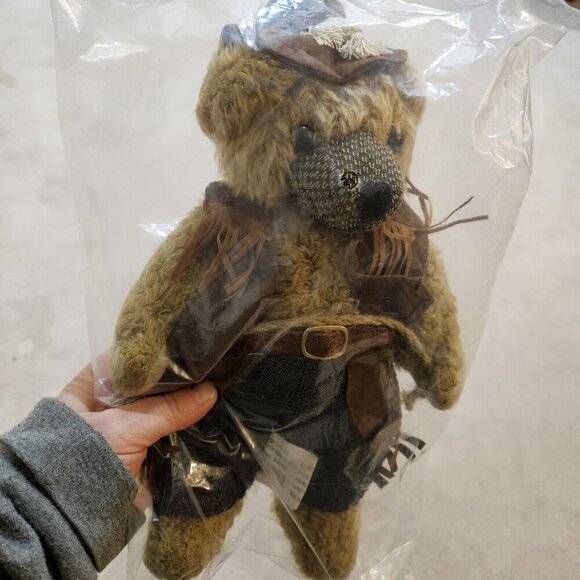 NEW Terry's Village Cowboy Brown Teddy Bear Plush 11" Stuffed Animal Toy - Picture 8 of 8